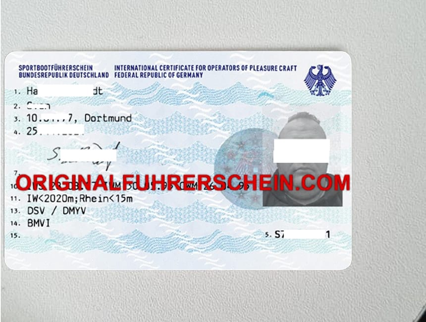 Authentische registrierte und gefälschte Führerscheine und andere EU-Dokumente wie Pässe, MPU, Führungszeugnis und Bootsführerschein online ohne Prüfung in nur 5 Tagen.